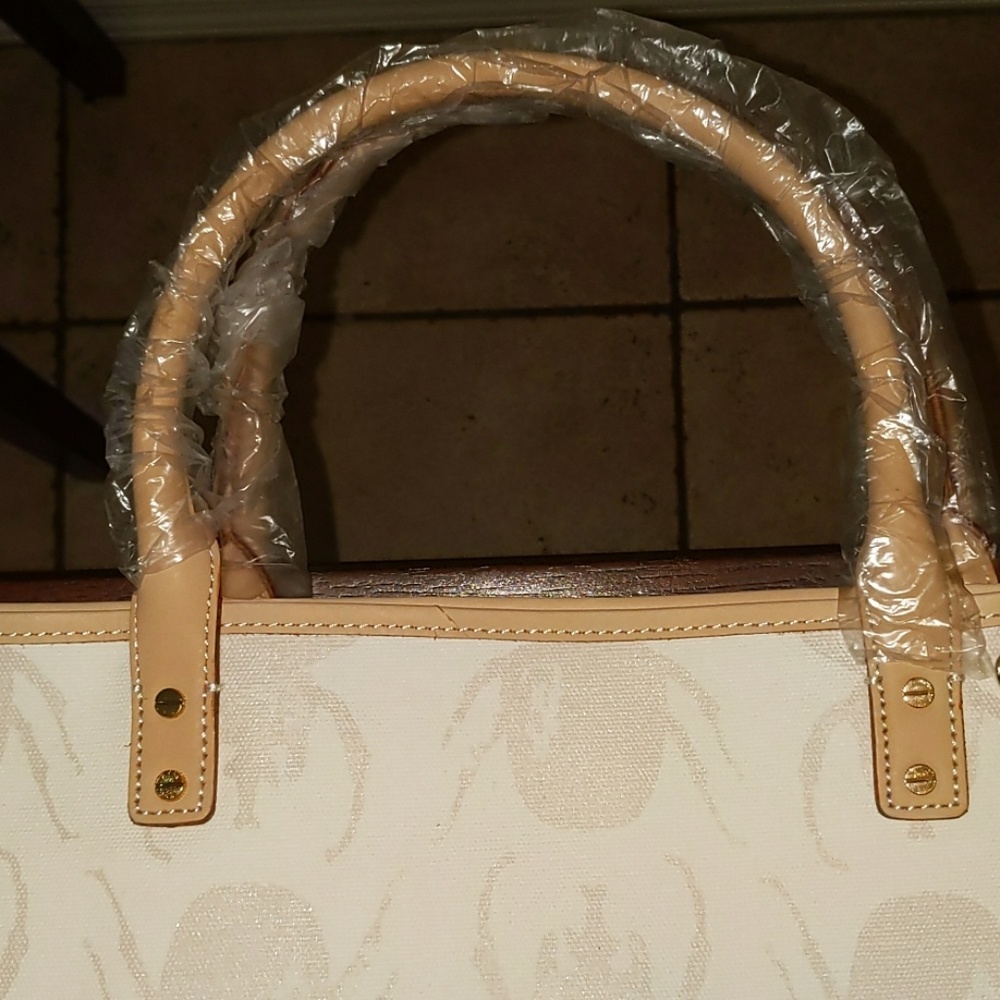 India Hicks beetle canvas tote, new, no tags.